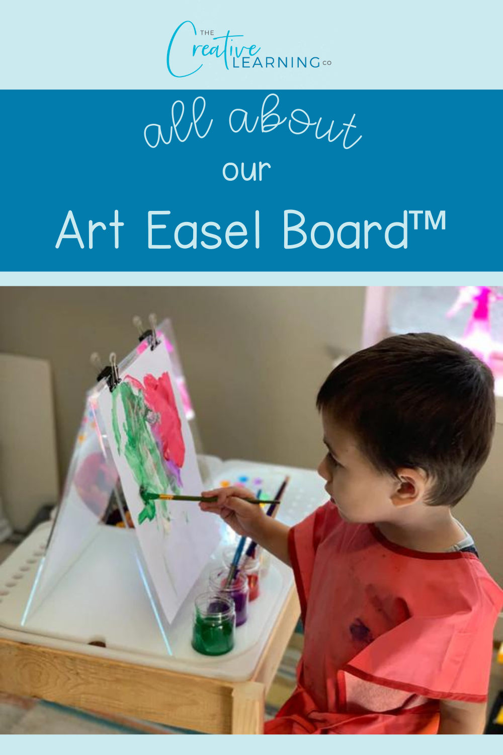 All about art easel board creative open ended play