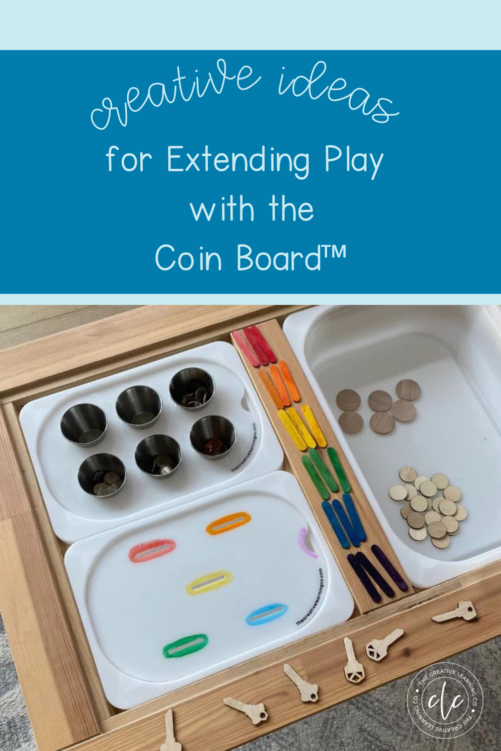 Creative ways to play with the coin board for fine motor skills