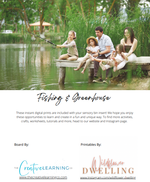 Fishing Adventure & Glorious Greenhouse (Digital Printable Unit Only - No Board)