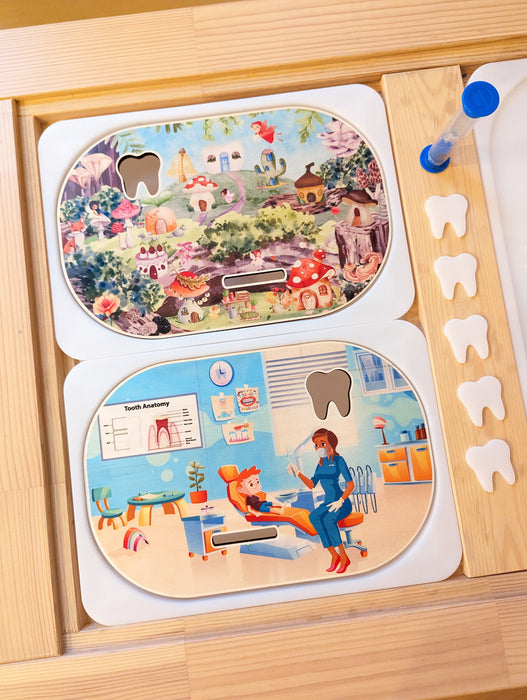 Tooth Fairy & Dentist Visit (Bundle: Board, Accessories & Digital Printables)