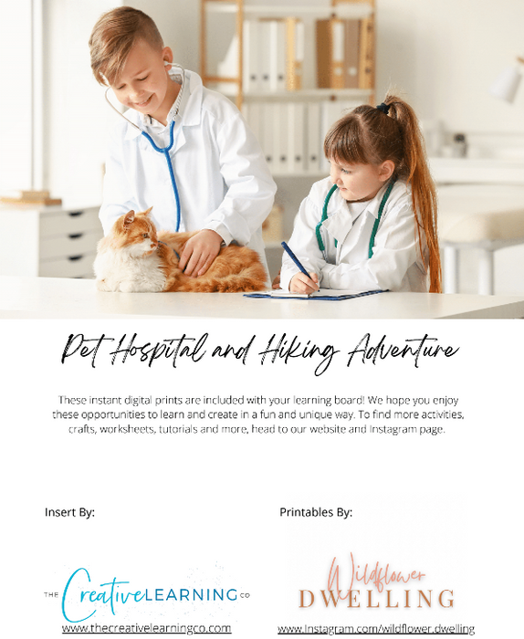 Pet Hospital & Hiking Adventure (Digital Printable Unit Only - No Board)