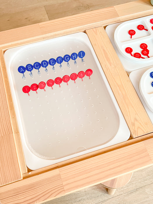 Acrylic Letter Pegs - Uppercase or Lowercase