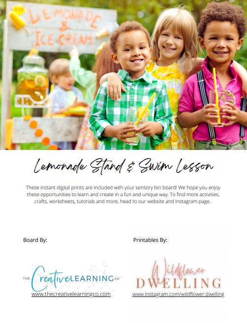Lemonade Stand & Spectacular Swimming (Digital Printable Unit Only - No Board)