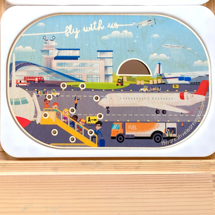 Pizza Night & Airport Adventure (Bundle: Board, Accessories & Digital Printables)