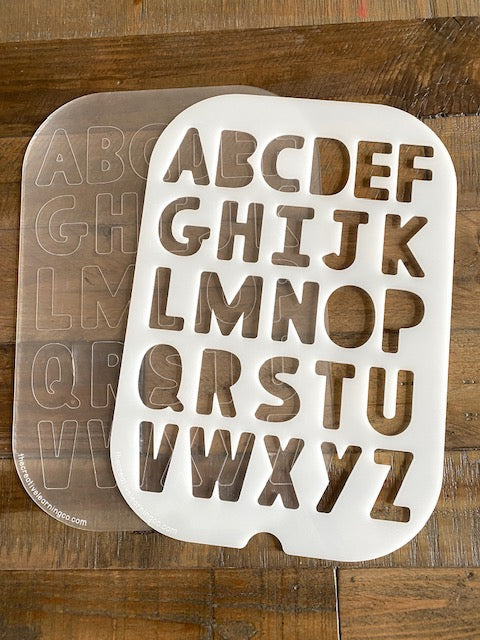 An acrylic letter learning board