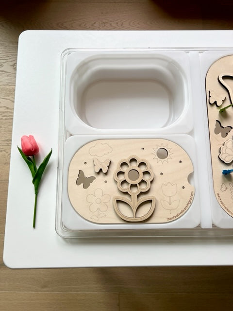 Kids Spring Floral Paintable Learning Board™