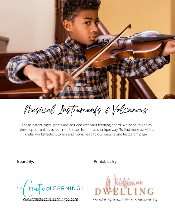 Music Time & Volcano Magic (Digital Printable Unit Only - No Board)