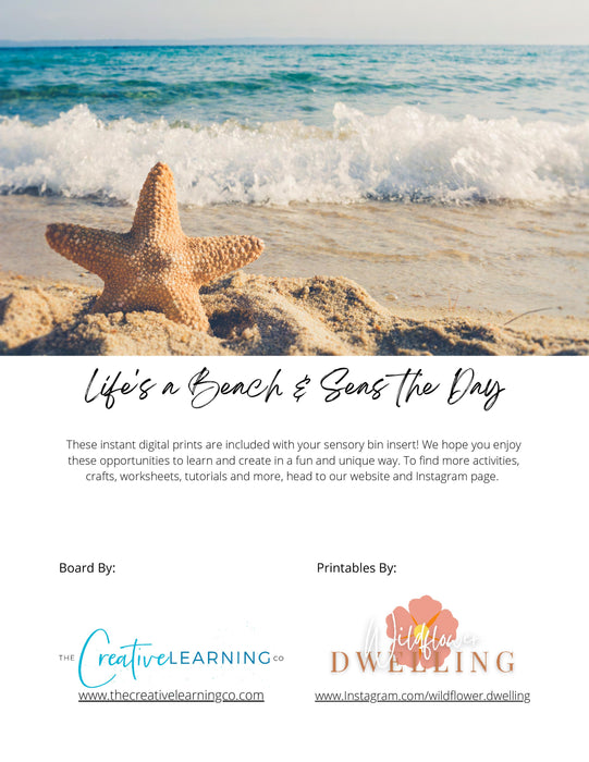 Beach Day & Under The Sea (Digital Printable Unit Only - No Board)