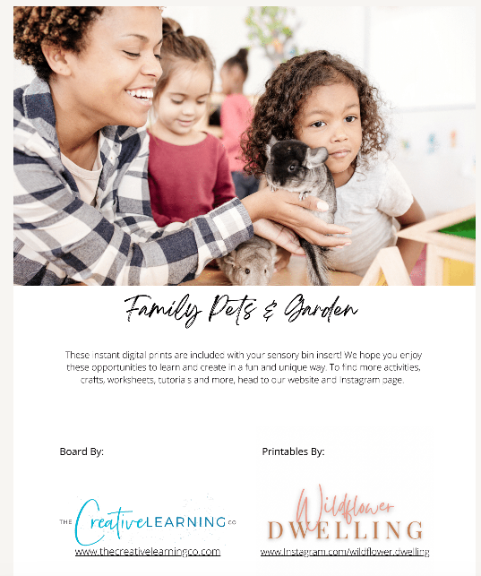 Pets & Gardening (Digital Printable Unit Only - No Board)