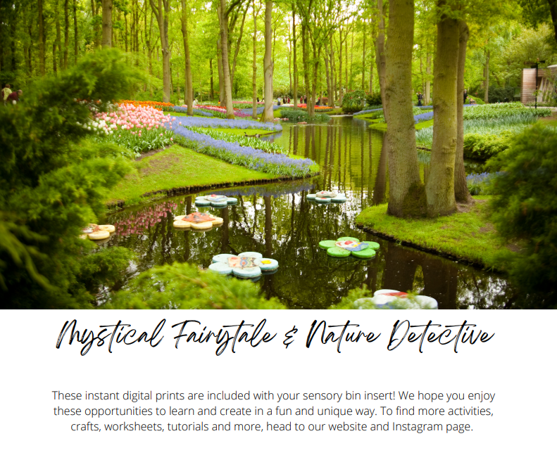Mystical Fairytale & Nature Detective (Digital Printable Unit Only - No Board)