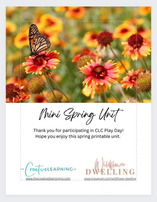 Mini Spring Printable Unit (Digital Product)