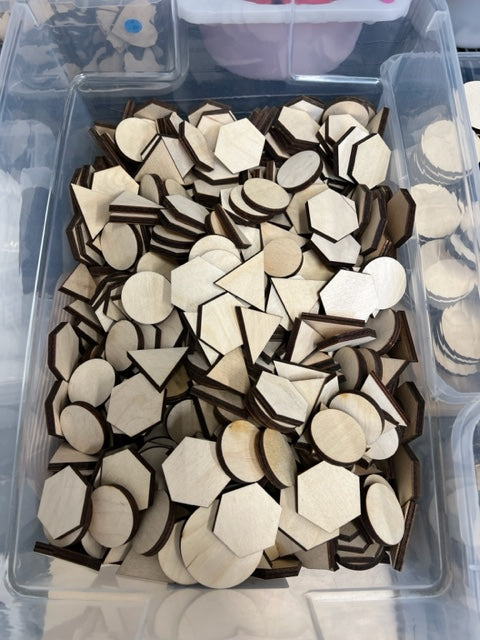 Wooden Loose Parts (in various shapes) - WAREHOUSE SALE