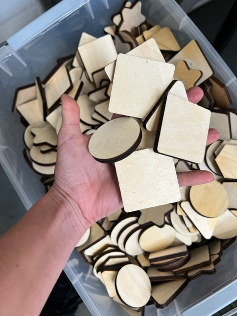 Wooden Loose Parts (in various shapes) - WAREHOUSE SALE
