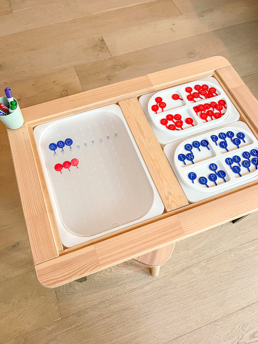 Acrylic Letter Pegs - Uppercase or Lowercase