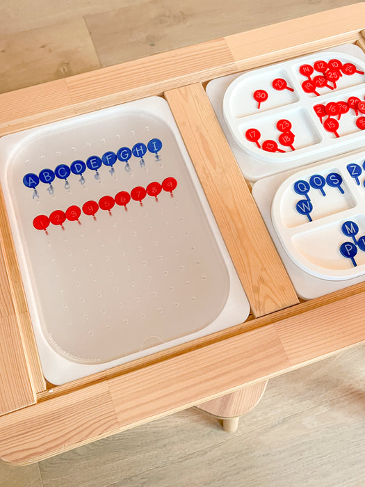 Acrylic Letter Pegs - Uppercase or Lowercase
