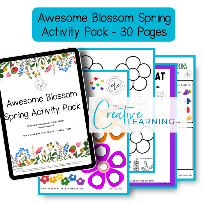 Awesome Blossom Spring Activity Pack - 30 Pages