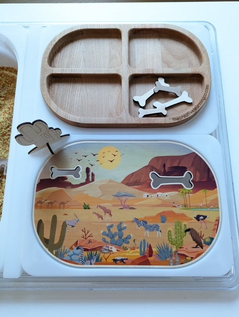 Delightful Desert & Dinos  (Bundle: Board, Accessories & Digital Printables)