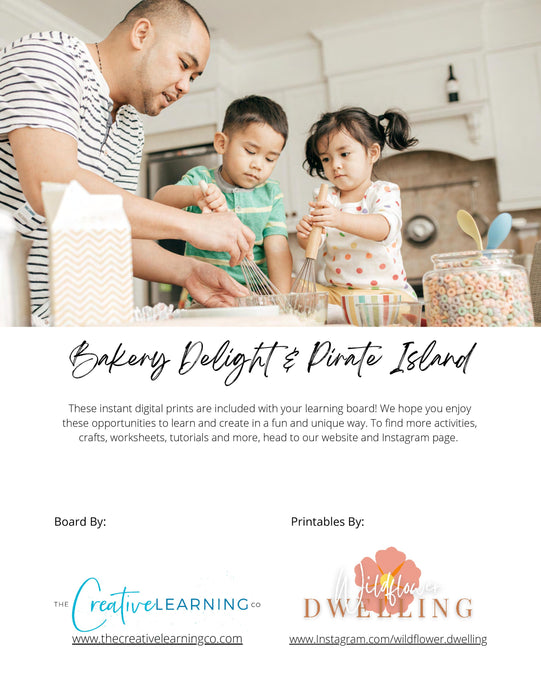 Bakery Delight & Pirate Island (Digital Printable Unit Only - No Board)