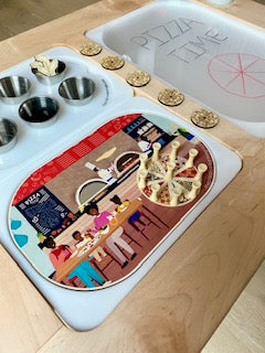 Pizza Night & Airport Adventure  (Bundle: Board, Accessories & Digital Printables)
