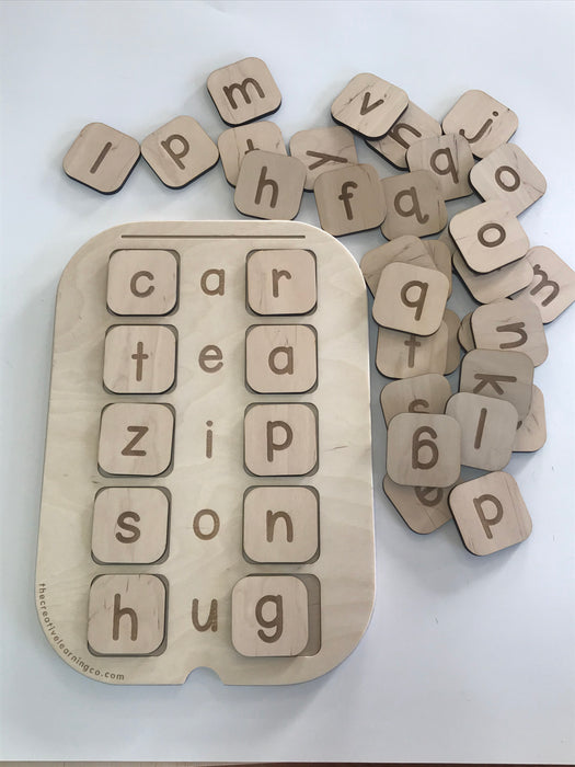 Lowercase Spelling Board™ + 42 letter tiles