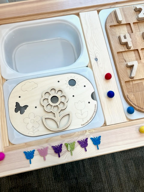 Kids Spring Floral Paintable Learning Board™