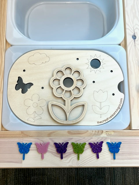 Kids Spring Floral Paintable Learning Board™