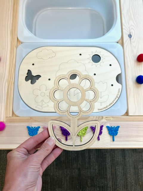 Kids Spring Floral Paintable Learning Board™
