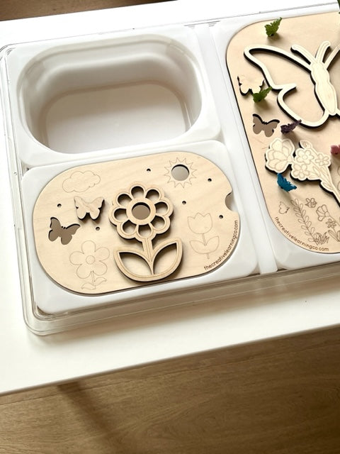 Kids Spring Floral Paintable Learning Board™
