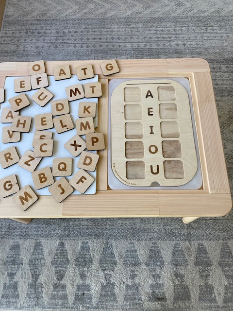 Uppercase Spelling Board™ + 42 letter tiles