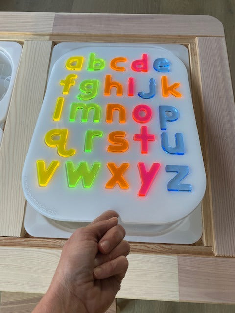 Neon/Transparent Letter Board™ + 26 letters
