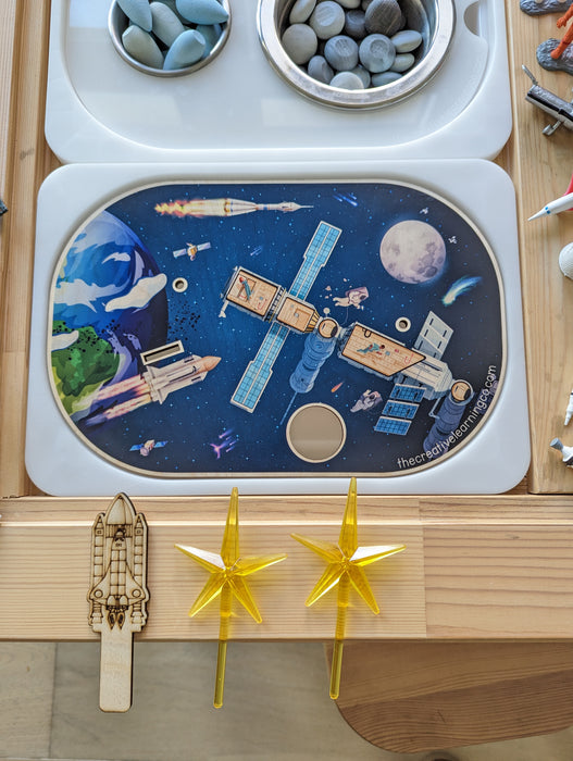 Spacecraft & Winter Ice Skating  (Bundle: Board, Accessories & Digital Printables)