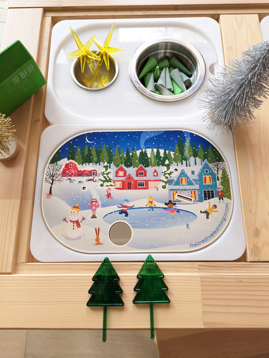 Spacecraft & Winter Ice Skating  (Bundle: Board, Accessories & Digital Printables)