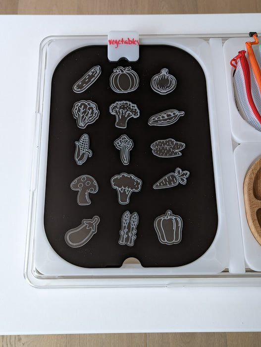 Tasty Vegetable Acrylic Loose Parts Collection