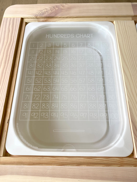 This acrylic hundreds chart board is perfect for hands on math learning