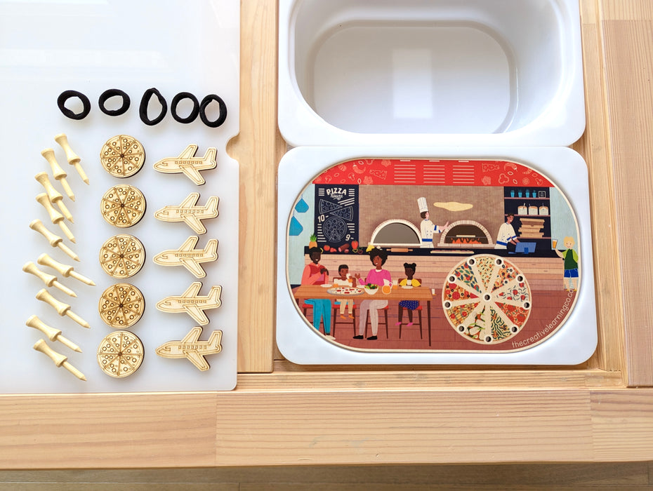 Pizza Night & Airport Adventure  (Bundle: Board, Accessories & Digital Printables)