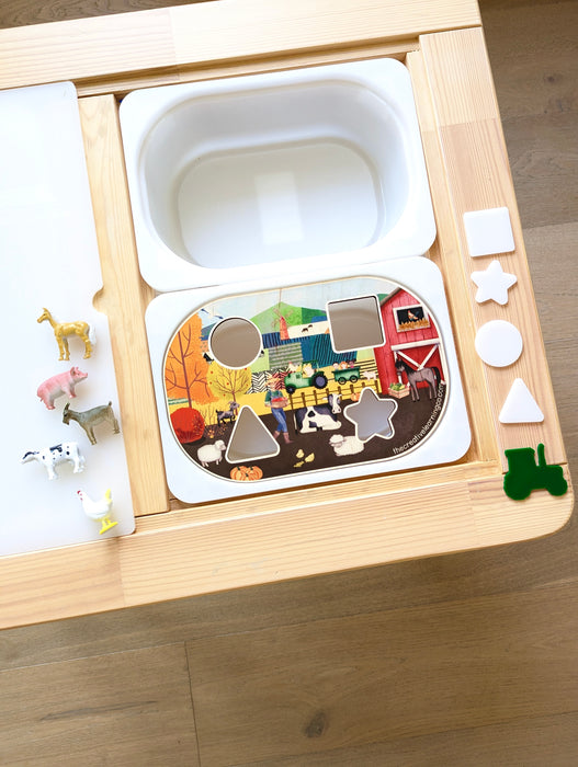 Fall Barnyard & Community Helpers  (Bundle: Board, Accessories & Digital Printables)