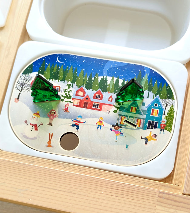 Spacecraft & Winter Ice Skating  (Bundle: Board, Accessories & Digital Printables)