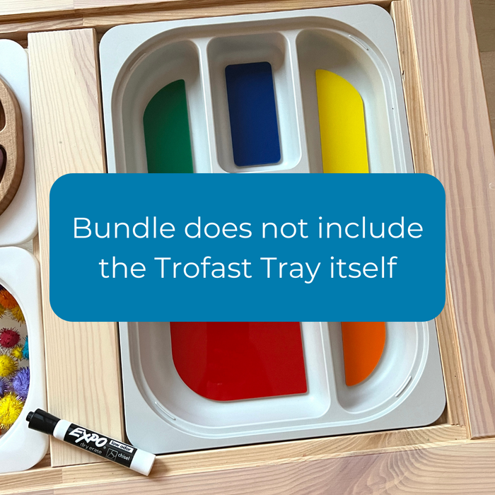 Trofast Tray Bundle (Bottom Inserts + Fine Motor Board)