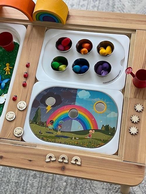 Gardening & Spring Rainbows (Digital Printable Unit Only - No Board)